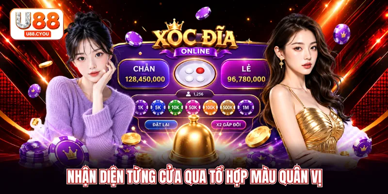 Nhận diện từng cửa qua tổ hợp màu quân vị